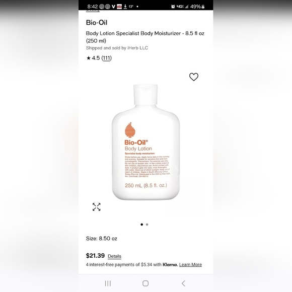 Bio-Oil Body Lotion New in Box Retail $22 - Picture 1 of 4